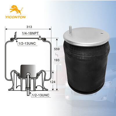 1V 9373 ट्रक एयर स्प्रिंग, कॉन्टिटेक 910-17.5P440/गुडइयर 1R12-403566243097 के लिए उपयुक्त